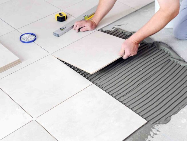 Tile work